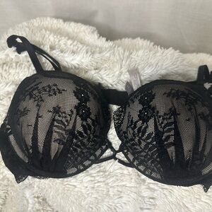 Victoria's Secret Black Lace Underwire Bra